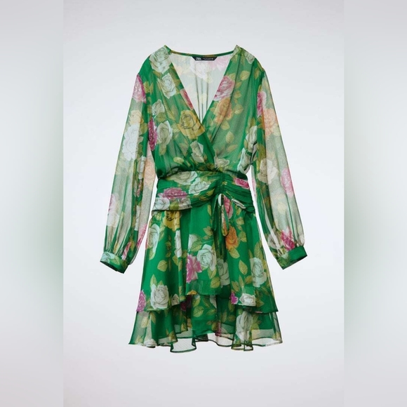 🏵️💚 Zara Mini Floral Dress - Picture 7 of 15